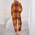 thumbnail image 6 of Goofa Fall Buffalo Plaid Printed Women’s 2 Piece Pajama Set Super,Pajamas Women's Long Sleeve Sleepwear Soft Button Down Loungewear Pjs Lounge Set Nightwear-, 6 of 9