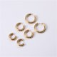 thumbnail image 2 of Pendientes de aro de acero de titanio estilo europeo y americano grandes, sencillos, circulares, lisos, grandes, de moda, 2 of 5