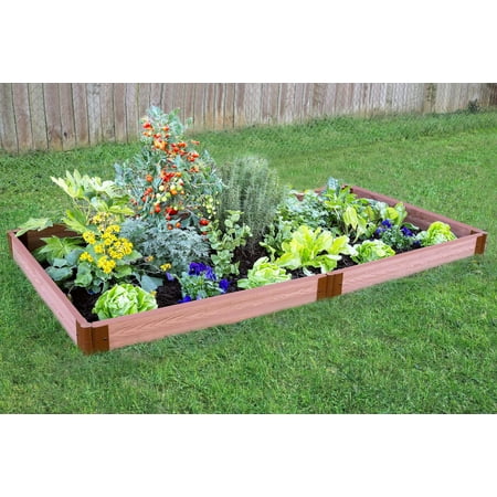 - Frame It All Tool-Free Classic Sienna Raised Garden Bed 4' x 8' x 5.5” – 2” profile