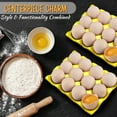 thumbnail image 3 of 12 Cups Ceramic Egg Holder - Whole Dozen Porcelain Egg Tray Container Keeper Storage Organizer Decorative Serving Stand Serveware for Refrigerator Fridge Countertop Display 2 Pack (Yellow)1, 3 of 9