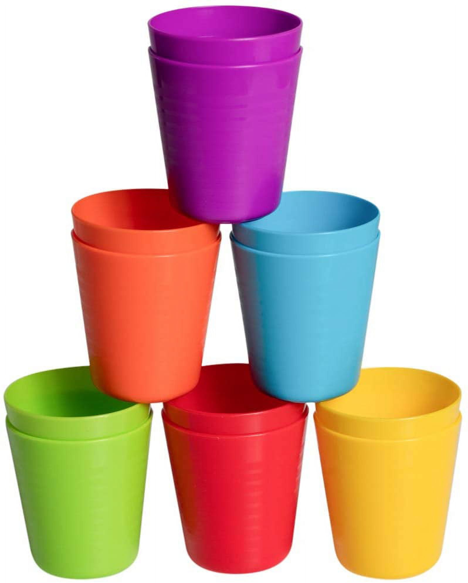 Klickpick Home Kids Cups Set - 12 Ounce Children Tumbler with