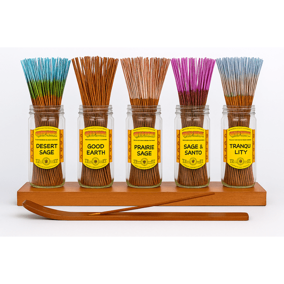 100x Wild Berry Traditional 11' Incense Sticks - Earth & Sage - Variety Pack