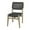Dark Gray Solid Square S/2 18"W, 33"H, variant on DecMode Wood Outdoor Chair with Cushions - Dark Gray