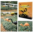 thumbnail image 3 of Bloem 10-Pack 25" Black and Orange Spooky Halloween Flamingo Plastic Lawn Ornaments with Metal Stakes, 3 of 6