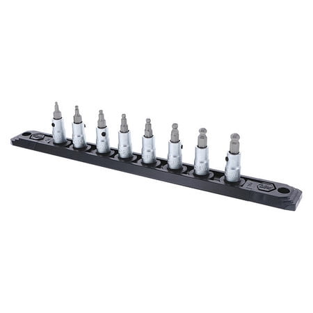 - Wiha Tools Ball End Hex Socket Set, 1/4