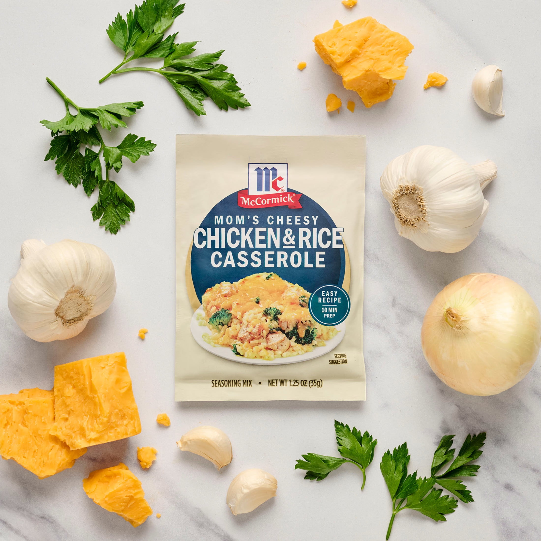 (12 pack) McCormick Mom's Cheesy Chicken & Rice Casserole Seasoning Mix, 1.25 oz Packet
