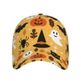 thumbnail image 2 of Daiia Happy Halloween print Baseball Cap Men Women Golf Dad Hat Adjustable Original Classic Low Profile Hat Unconstructed Plain Cap, 2 of 9