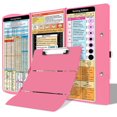 thumbnail image 1 of Portapapeles plegable de lactancia SKYCARPER con hojas de referencia, rosa, 1 of 7