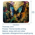thumbnail image 5 of PhooArto Comfortable Mouse Pad Vintage Art Butterfly Desktop Mousepad , 21 x 25 cm Mouse Mat, Non-Slip Rubber Base, Improves Speed and Precision, 5 of 7