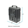 thumbnail image 2 of Comfort Zone Milkhouse Style Utility Space Heater with Adjustable Thermostat, 3-Prong Plug, Grey, 2 of 7
