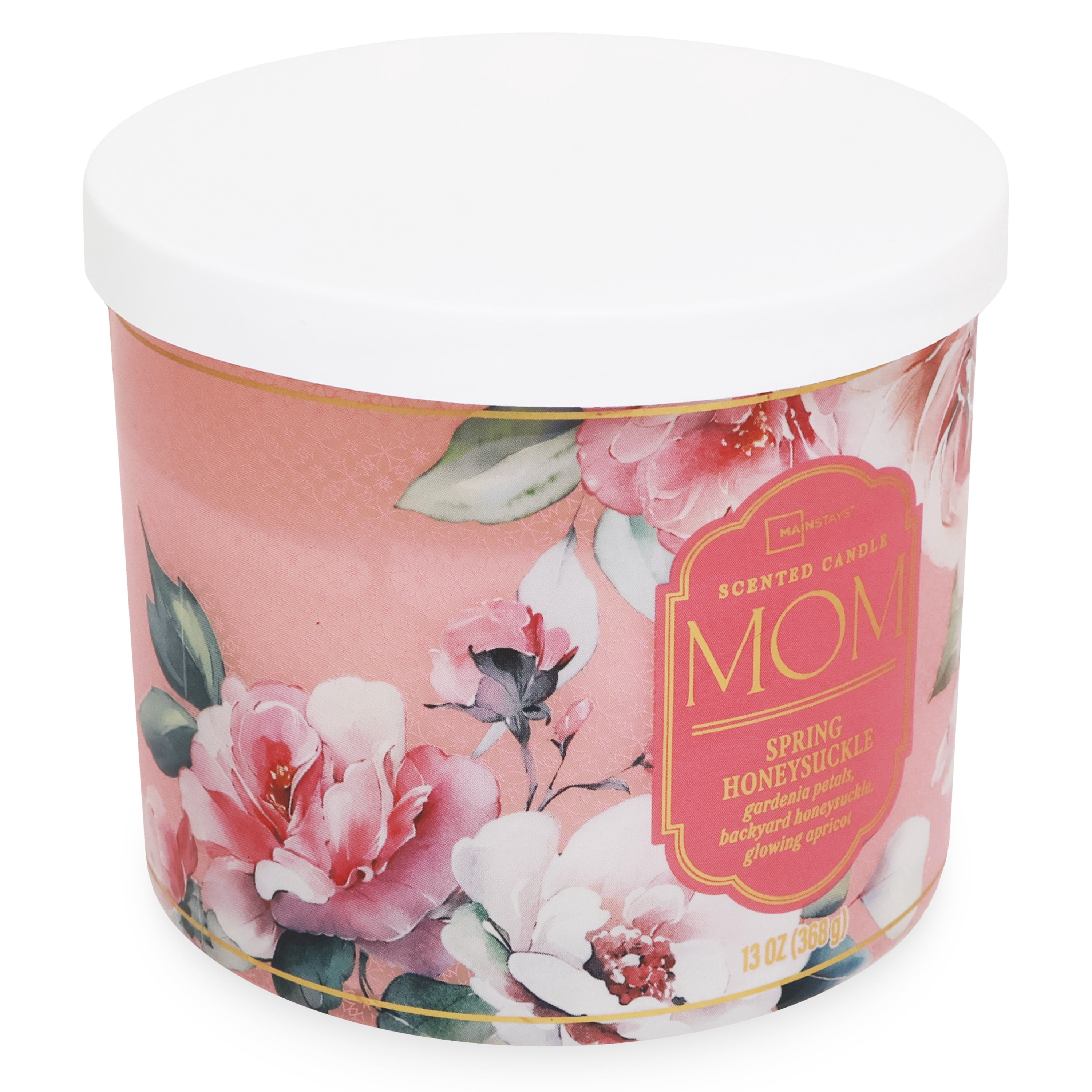 Mainstays 3-Wick Mothers Day Wrapped Candle "Mom", 13-Ounce