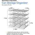 thumbnail image 3 of Can Organizer For Pantry, 3 Sets 5 Tiers Free Combination Can Dispenser, Soda Can Organizer For Fridge And Countertop, 60 Cans Rack Automatic Rolling Stackable Canned Food Organizer, Clear, 3 of 6