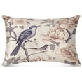thumbnail image 2 of Flowers and Birds Plush Pillowcase, Luxury Soft King Pillow Case for Hair and Skin, Standard Size Pillow Covers with Zipper Closure, 20x30in #397 Home Decor Gifts, 2 of 7