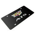 thumbnail image 3 of Cadillac ATS 3D New Crest Dual Logo Black Stainless Steel License Plate, 3 of 5