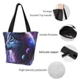 thumbnail image 4 of Disketp Feathered Wolf Bolsa de Hombro Casual para Mujer, Bolso Cruzado para Compras, Viajes y Uso Diario, 4 of 6