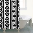 thumbnail image 4 of Extra Long Boho Shower Curtain 72x84 Inches - Vintage Floral & Tropical Leaves Pattern, Waterproof Bohemian Bathroom Decor with 12 Hooks, Tribal Rustic Style, 4 of 4