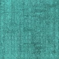 thumbnail image 1 of Ahgly Company Machine Washable Indoor Square Oriental Turquoise Blue Industrial Area Rugs, 5' Square, 1 of 4