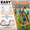 thumbnail image 5 of BOHEN 9x5 ft Portable Kids Soccer Goal for Backyard Large Practice Soccer Net with Carry Bag, 5 of 8