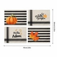 thumbnail image 3 of Decorative Placemats Set of 4 Placemats Linen Fall Table Decor for Thanksgiving Halloween Holiday Gifting Farmhouse Decor, 3 of 7