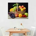 thumbnail image 2 of Orinice Fruit Pictures Canvas Wall Art Poster Printing Kitchen Prints Decor With Framed 20x16inch 20x16in, 2 of 3