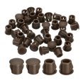thumbnail image 1 of Uxcell 38pack 6mm(1/4")" Tapones para agujeros de nylon, tipo de panel de tipo empotrado, tapones de knockout, marrón, 1 of 6