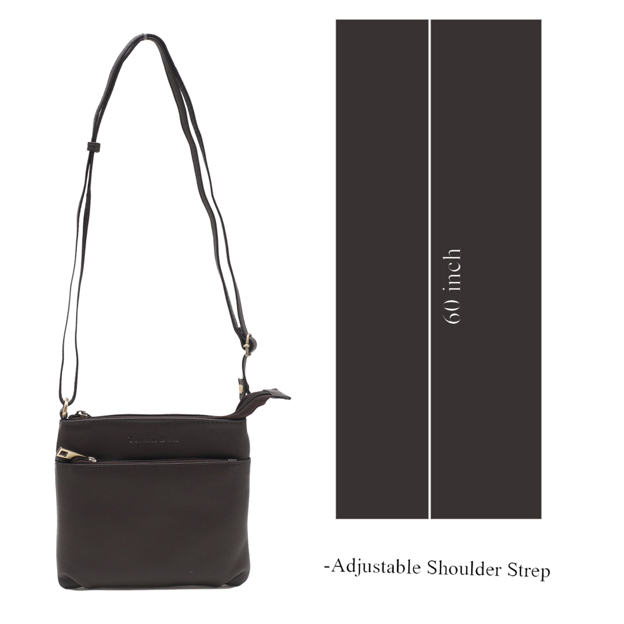 Texan Bull Leather Crossbody Bags for Women-Adjustable Shoulder Strap Women Purses Travel Handbags by Texan Bull