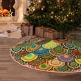 thumbnail image 5 of Rateoe Colorful Circle Pattern Christmas Tree Skirt with Ties, Christmas Tree Decorations, Farmhouse Christmas Decor Xmas Holiday Decorations-30", 5 of 6