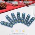 thumbnail image 2 of ZHAOCHENG Pastillero Semanal 7 Días 28 Compartimentos Francés 4 Veces Multicolor Pastillero Semanal Caja de medicamentos Caja de medicamentos por día Impermeable Sin BPA, 2 of 5