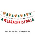 thumbnail image 3 of Twfbrm 6.56FT Christmas Tinsel Garland Xmas Tree Decorations Green Leaves Christmas Metallic Twist Garland Ceiling Hanging Decorations for New Year Party Holiday Indoor Outdoor Supplies, 3 of 6
