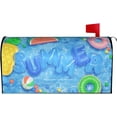 thumbnail image 5 of Summer Sea Pool Mailbox Covers Magnetic Letter Post Box Cover Mail Wraps Garden Decorations Standard Size 21 X 18 in, 5 of 6