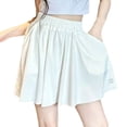 thumbnail image 3 of Tranfacy 5-16 Years Girls Solid Skort with Pockets Mid Length Summer Wear, 3 of 5