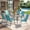 Blue, variant on Arlopu 7pcs Outdoor Patio Dining Set with Tempered Glass Table & 6 Textilene Chairs for 6-Person, Black