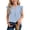 Light Blue, variant on Fengqque Girls Blouse V-Neck Ruffled Cap Sleeves Pleated Front Relaxed Fit Flowy Casual Top 5-14 Years White 13-14Years