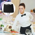 thumbnail image 4 of Hvxrjkn 2Pcs Waiter Aprons with 3 Pockets Waitress Waist Aprons Commercial Waiter Half Apron with Long Straps Reinforced Steams Working Apron for Women Men Restaurant Server, 4 of 7