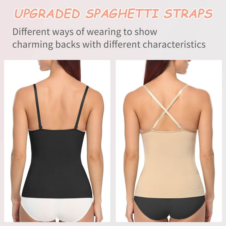 Fashion Women Body Shaping Camisole Built-in Padded Bra Shapewear Shirts  Tummy Control Slimming Corset Compression Tank Top @ Best Price Online