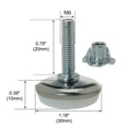 thumbnail image 2 of M6 x 20 x 30mm Leveling Feet Adjustable Leveler for Furniture Table Leg 12pcs, 2 of 7