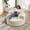 Beige + Chenille, variant on 55''Oversized Round Boneless Lounge Chaise Chair Indoor,Corduroy Deep Seat Cloud Couch Sleeper Sofa Bed with 3 Pillows,No Assembly Modern Accent Chair for Living Room