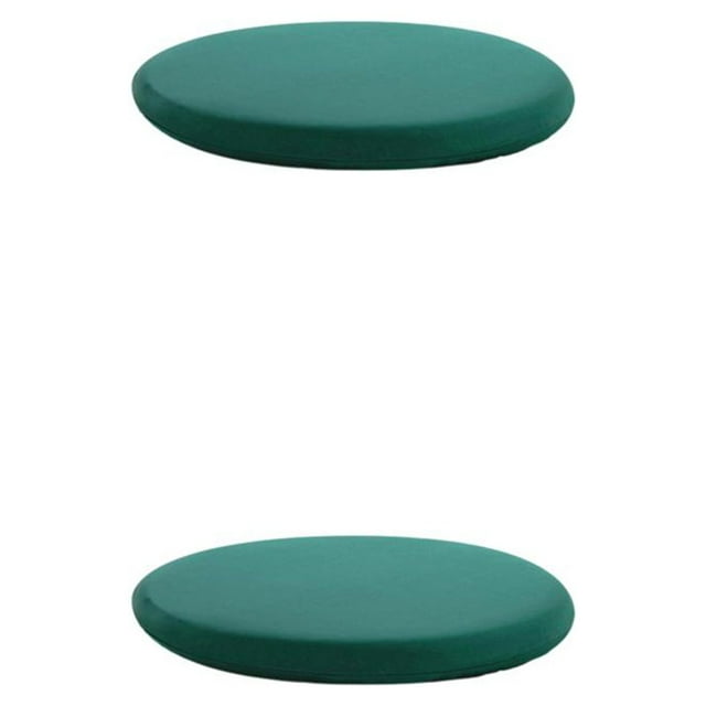 Baohd Coussin de Chaise Rond en Polyester et Coton à Mémoire de Forme pour le Confort Coussin d'Assise Coussin Coussins de Chaise Noir Vert 40X40cm 2Set