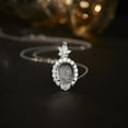 thumbnail image 3 of Natural Ice Crystal Necklace Pendant Jade Pendant Necklace Chain, 3 of 3