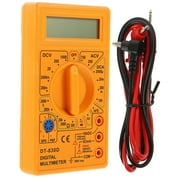 Beaupretty Digital Multimeter Yellow Simple Easy Beginner Friendly Electronic Measuring Instrument