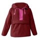 thumbnail image 3 of Chaquetas y abrigos casuales de manga larga sin capucha para mujer, jersey de cuello redondo, chaqueta acolchada de manga larga, holgada, con media cremallera y capucha con cordón ajustable., 3 of 6
