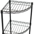 thumbnail image 4 of BuySphere Internet's Best 3-Tier Corner Wire Shelving - Black - Heavy Duty Shelf - Adjustable Rack Unit, 4 of 6