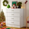 thumbnail image 2 of UBesGoo Modern Dresser Storage Chest Organizer Unit with 4 Drawers for Bedroom, Living Room,White, 2 of 14