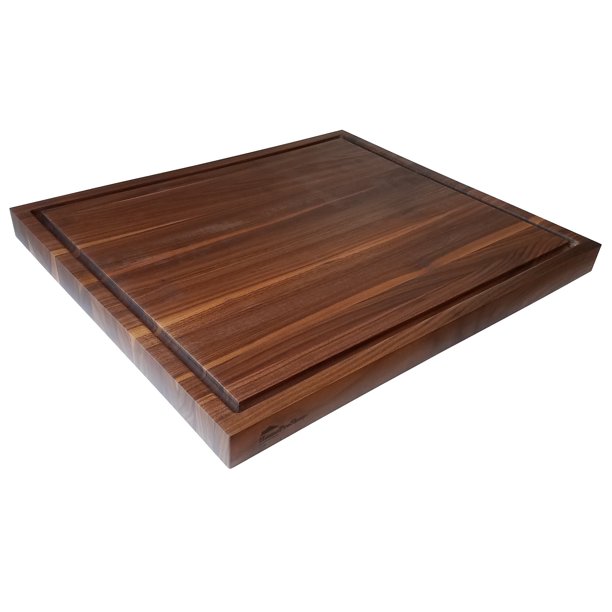 butcher block cutting board with juice groove