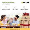 thumbnail image 3 of Biltek Fruit Press For Wine, Apple Cider Press, Heavy-Duty Build For Maximum Juice Extraction, Wood Basket Wine Press with Handle, Fruit Wine Press, Grape Press With Large Capacity, 4.75-Gal (18-L), 3 of 7