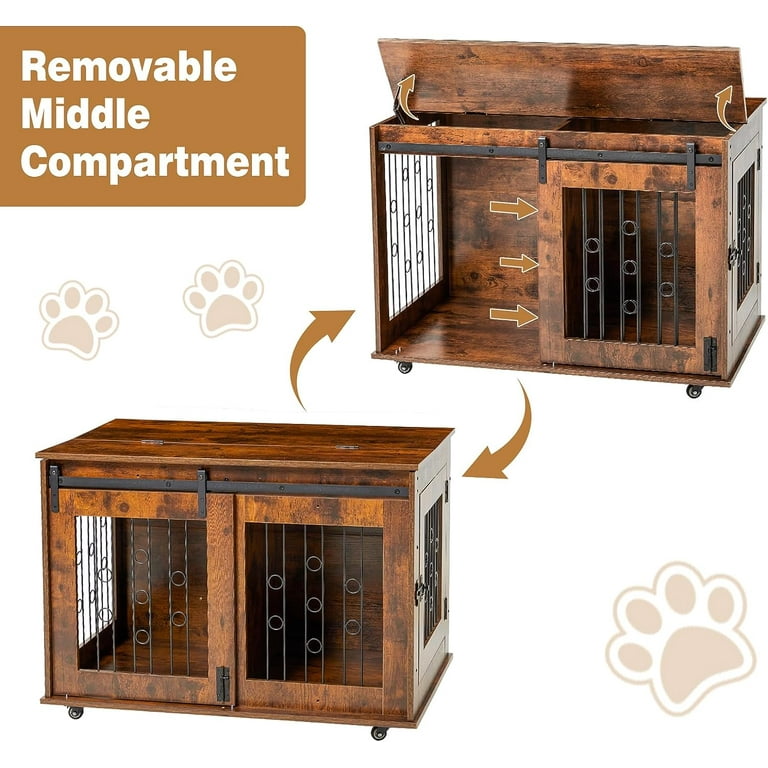 2 compartment top dog crate