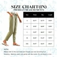 thumbnail image 3 of Huankd Petite Pants For Women Linen Pants Women Petite Straight Leg Pants Women Cotton Linen Pants Women White XL, 3 of 9