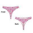 thumbnail image 3 of Fotbe Cute Watermelon Flamingo Tanga Sin Costuras para Mujer con Estampado – Panties Invisibles, Transpirables y Cómodos para Uso Diario-Medium, 3 of 6