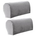 thumbnail image 1 of simhoa Thick Sofa Armrest Covers Arm Covers Solid Soft Slipcovers with Pins Non Slip Armrest Protector Washable Detachable light gray, 1 of 7