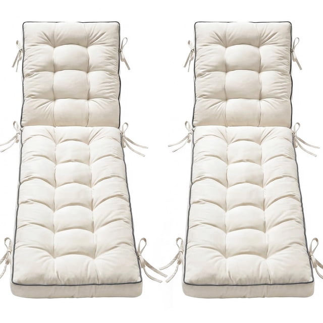 Cojín para chaise longue AMCATON 183 x 53 cm de secado rápido, 2 unidades